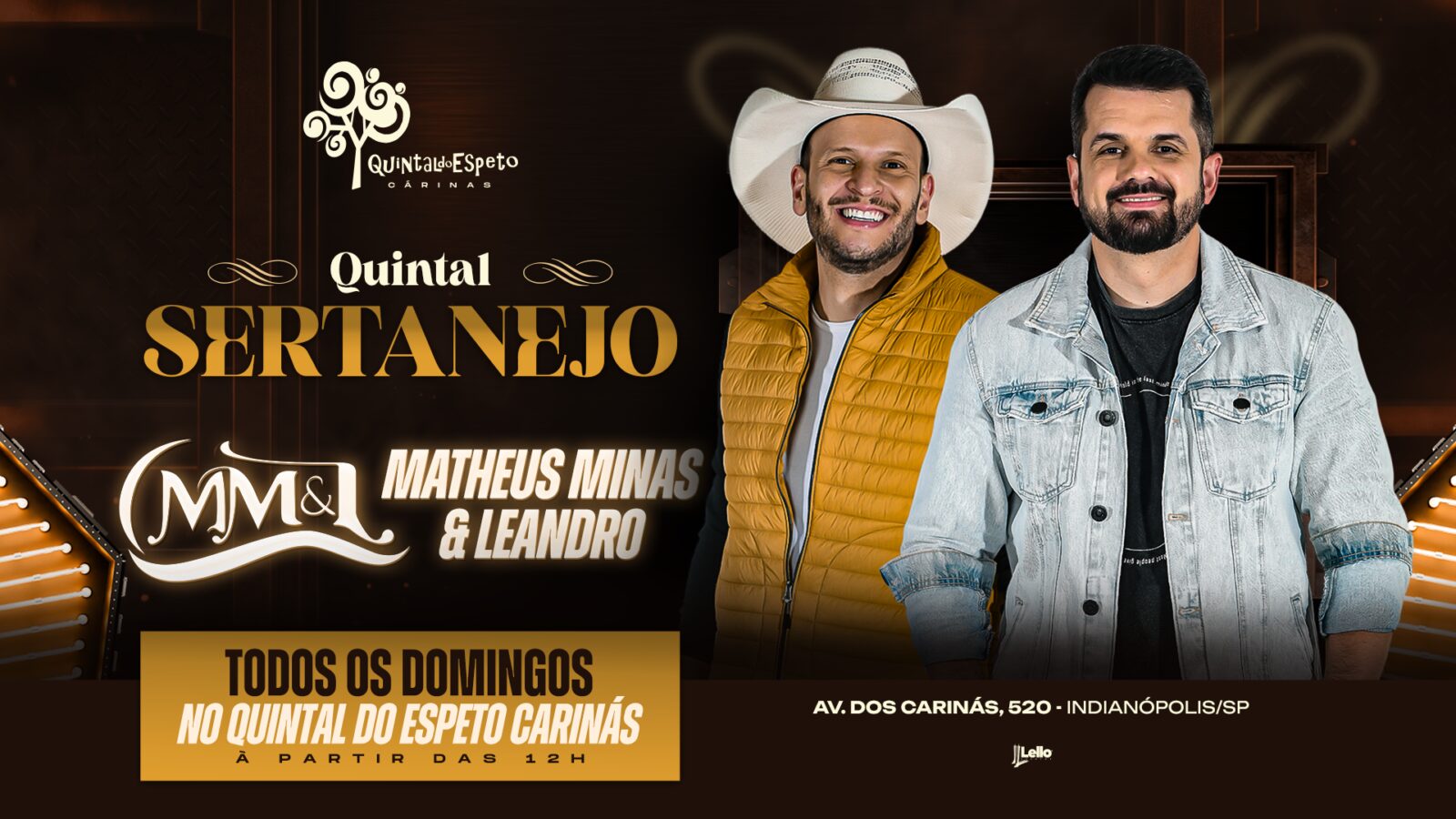 Quintal Sertanejo – Todos os Domingos – Carinás